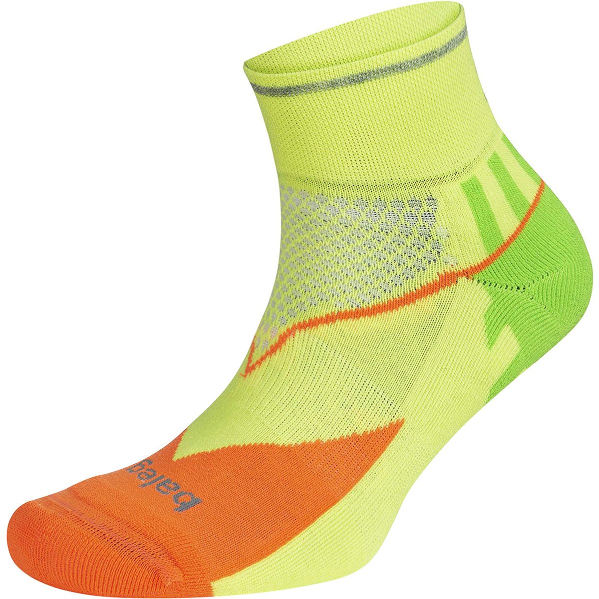 Balega Enduro Reflective Quarter Length Running Socks - Multi - Neon - Forza Sports