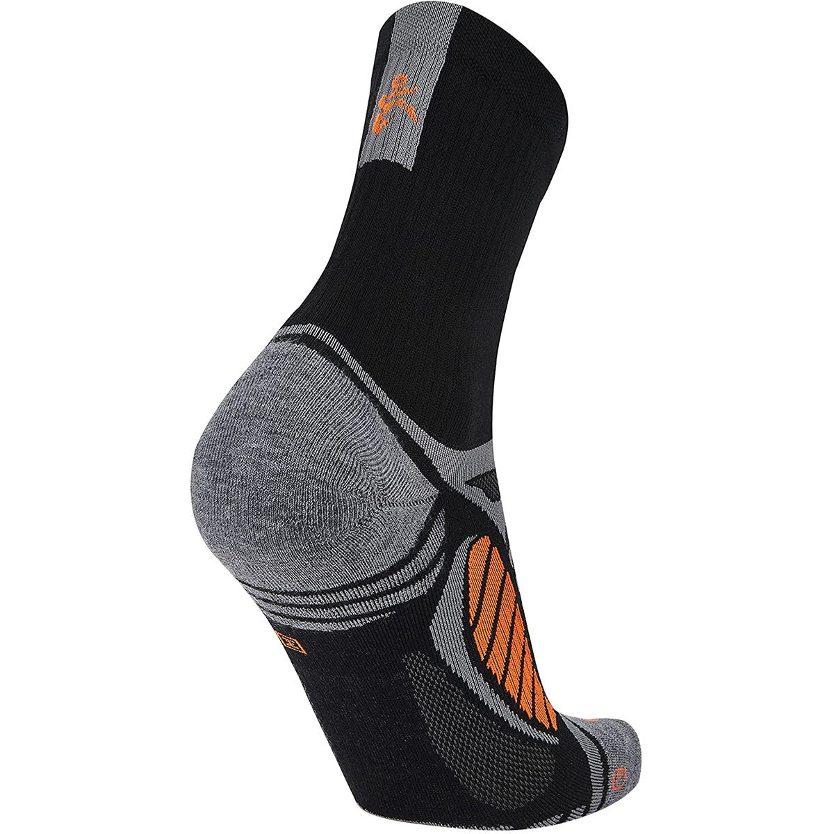 Balega Ultra Light Second Skin Crew Length Running Socks - Black/Gray Heather - Forza Sports