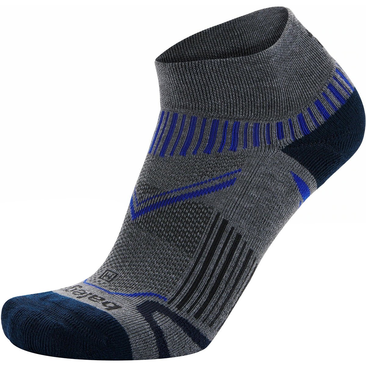 Balega Enduro Quarter Running Socks - Gray Heather/Ink - Forza Sports