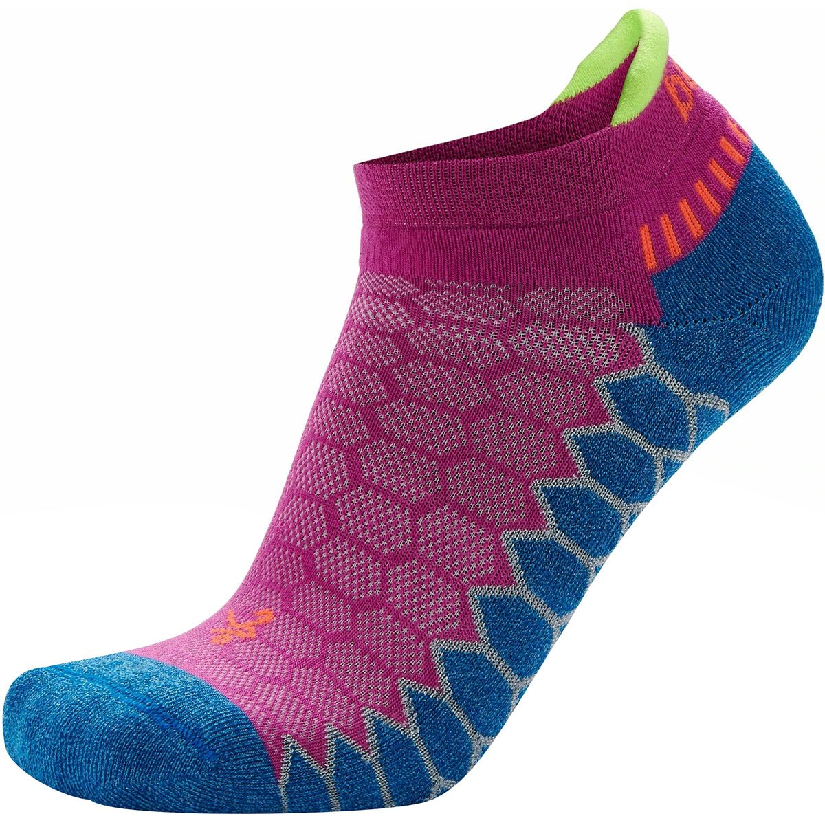 Balega Silver No Show Running Socks - Pinkberry/Denim - Forza Sports
