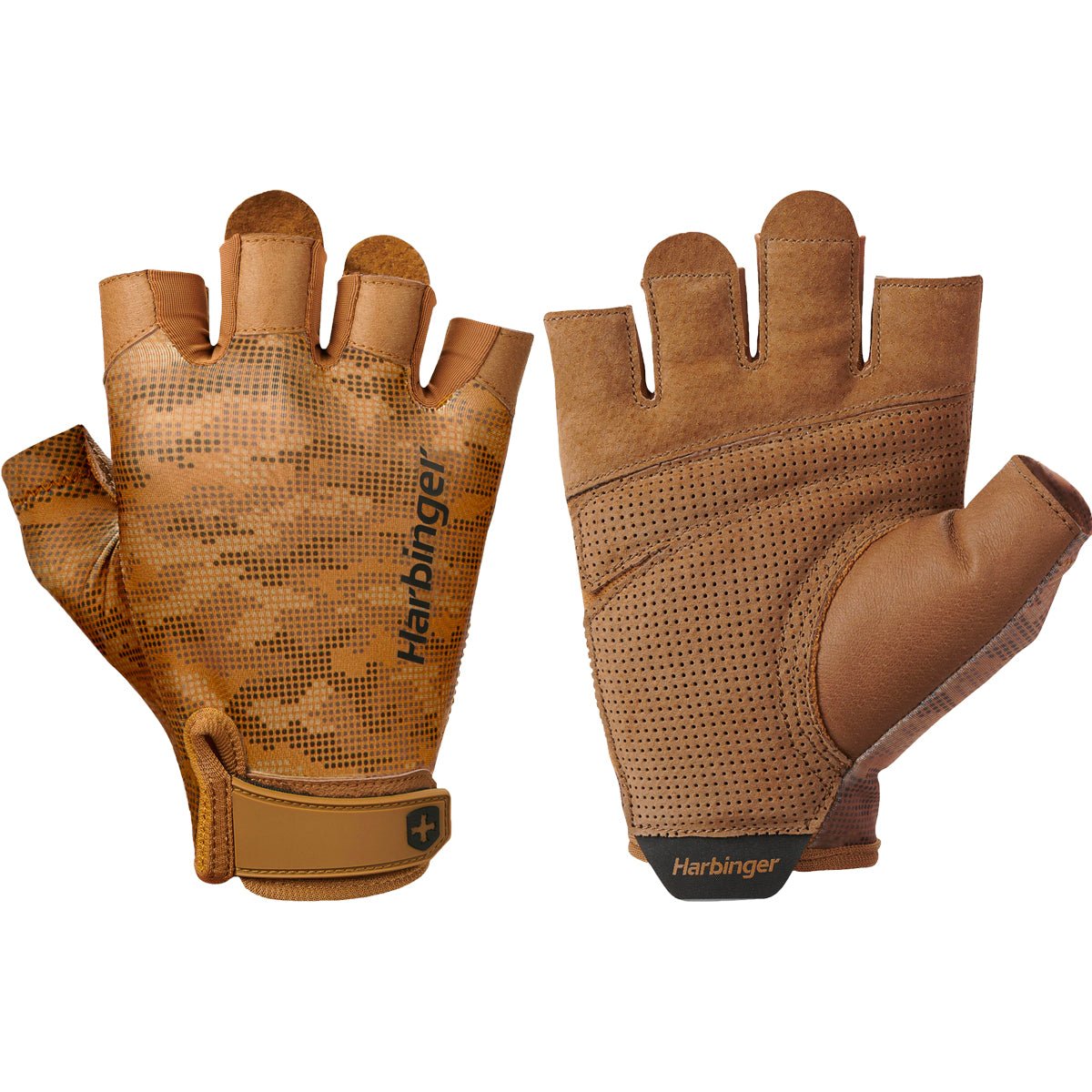 Harbinger Unisex Pro Weight Lifting Gloves - Tan Camo - Forza Sports