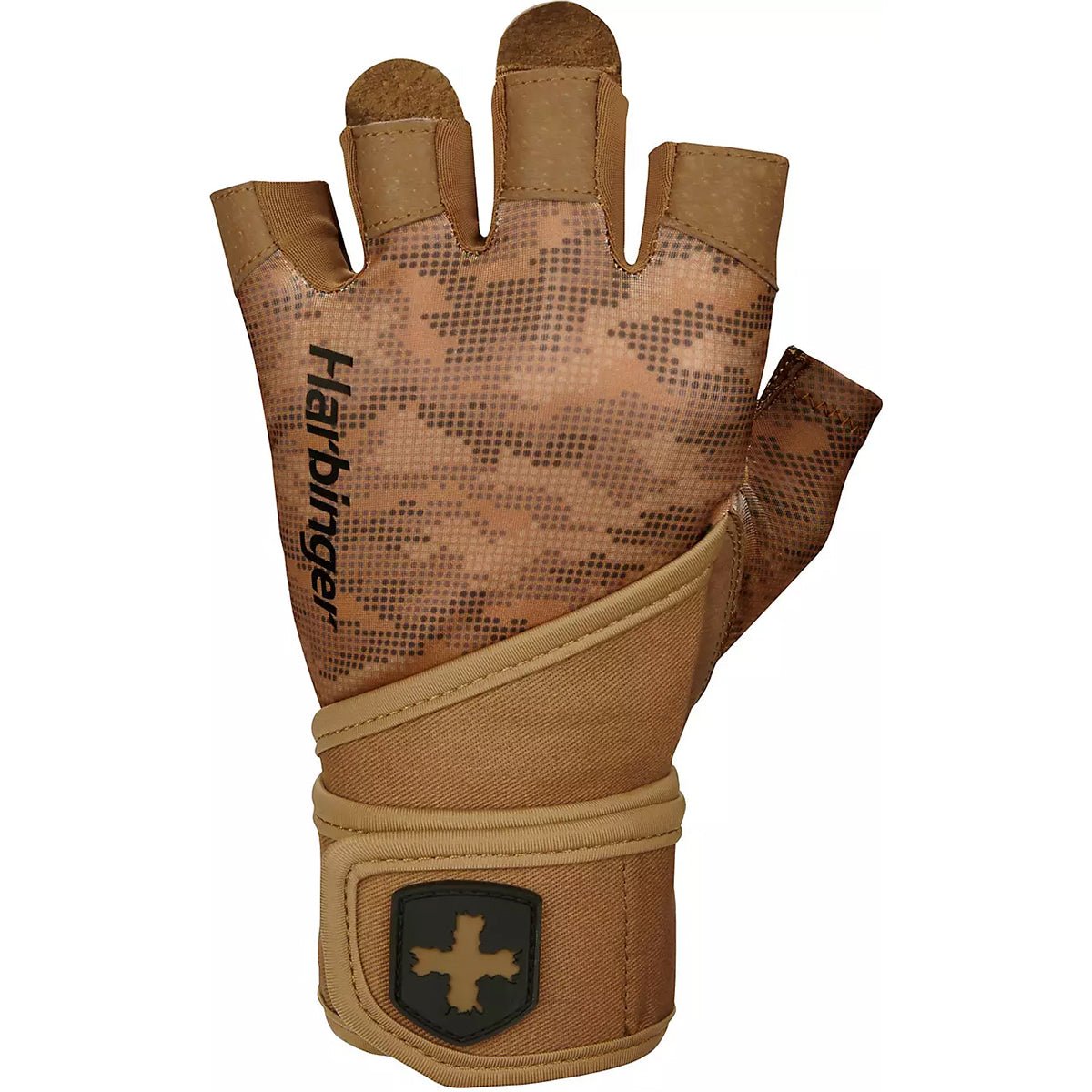 Harbinger Unisex Pro Wrist Wrap Weight Lifting Gloves - Tan Camo - Forza Sports