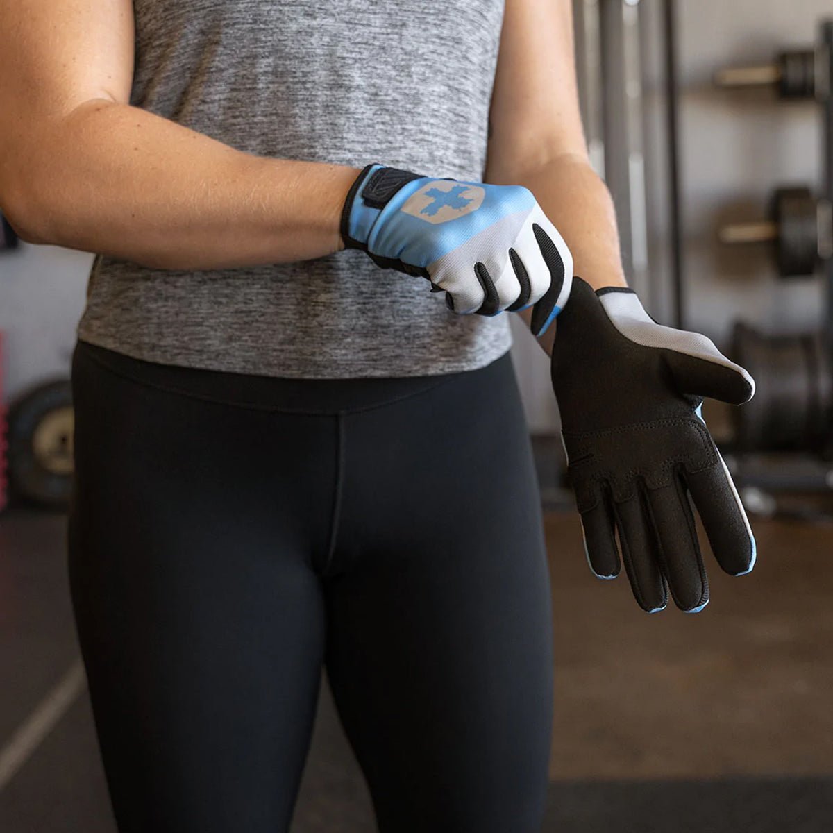 Harbinger Women's Shield Protect Fitness Gloves - Blue - Forza Sports