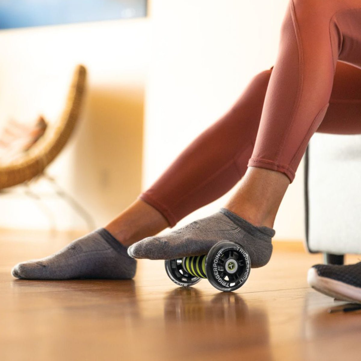 TriggerPoint NANO LTE Foot Massage Roller - Black/Lime - Forza Sports