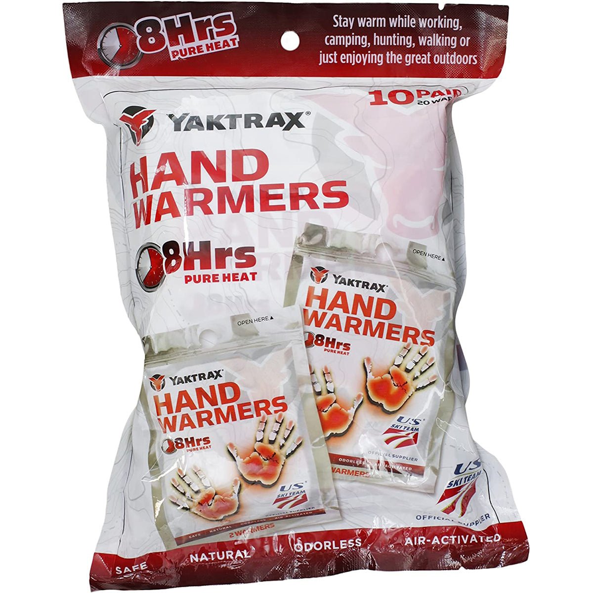 Yaktrax Air Activated Natural Hand Warmers - 10 - Pack - Forza Sports