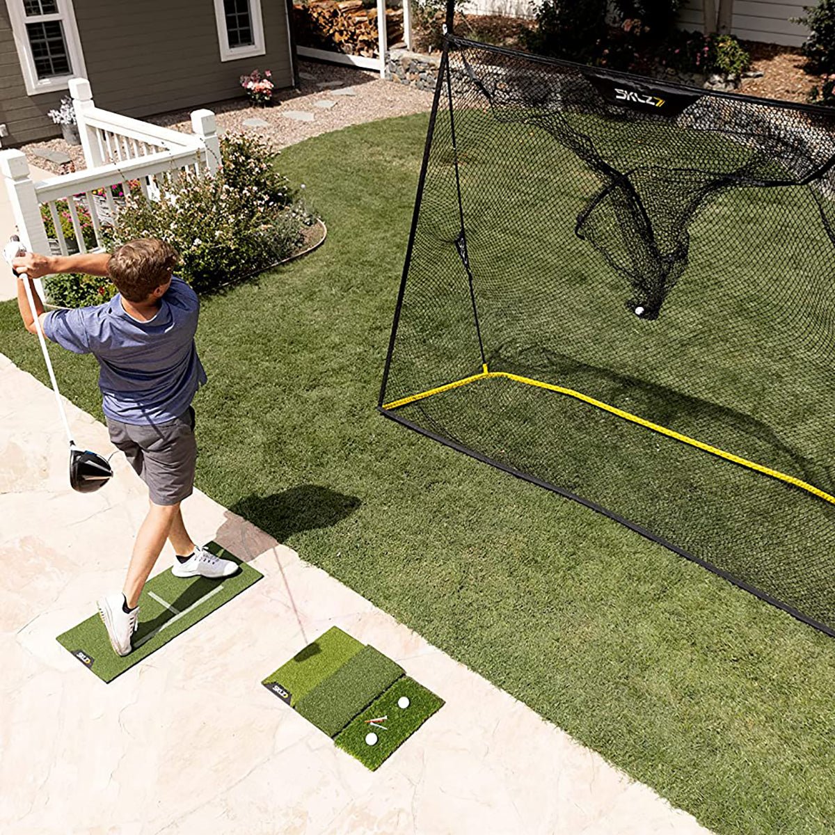 SKLZ Premium Golf Home Driving Range Kit - Black/Yellow - Forza Sports