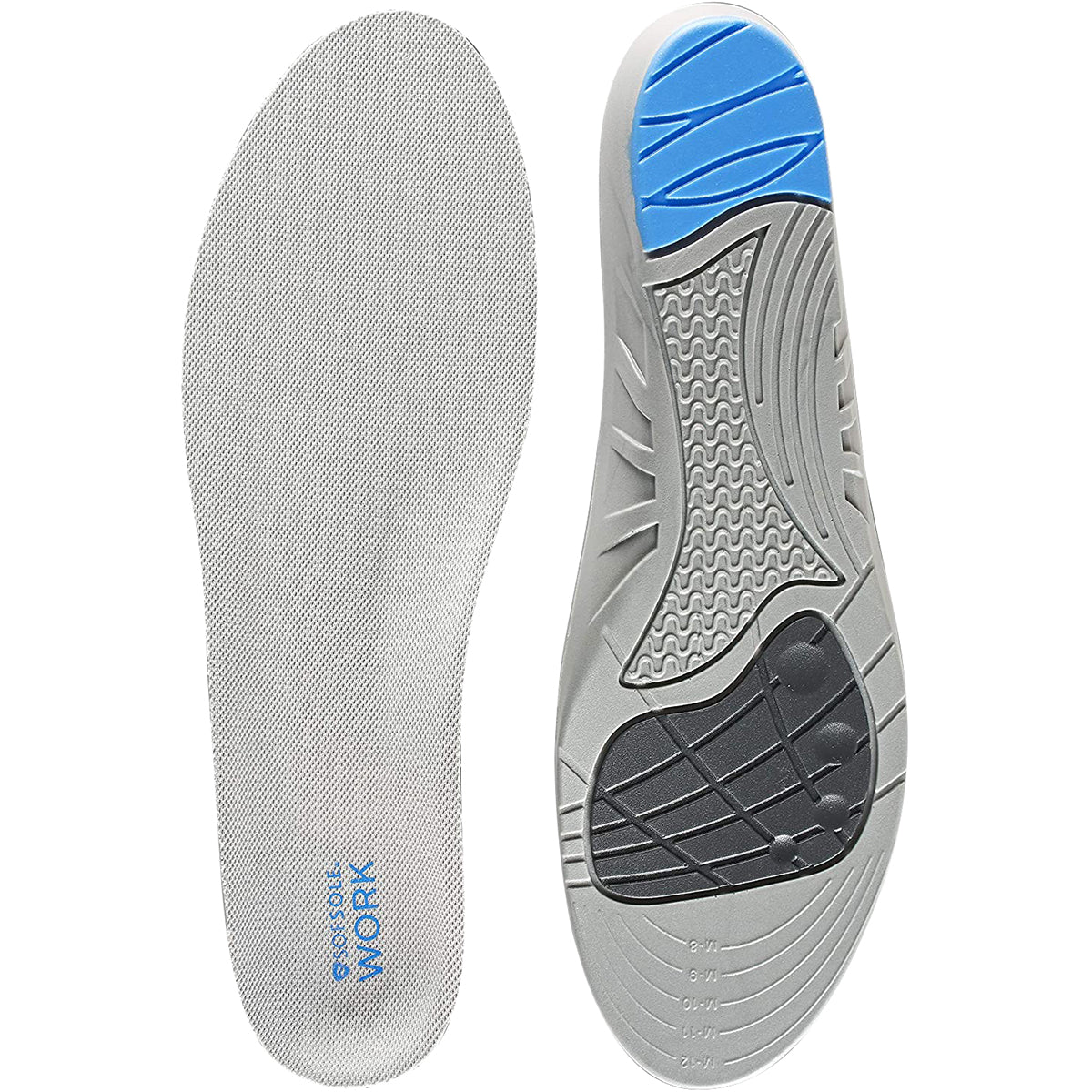 Sof Sole Full Length Work Shoe Insoles - Men's 8 - 13 - Forza Sports