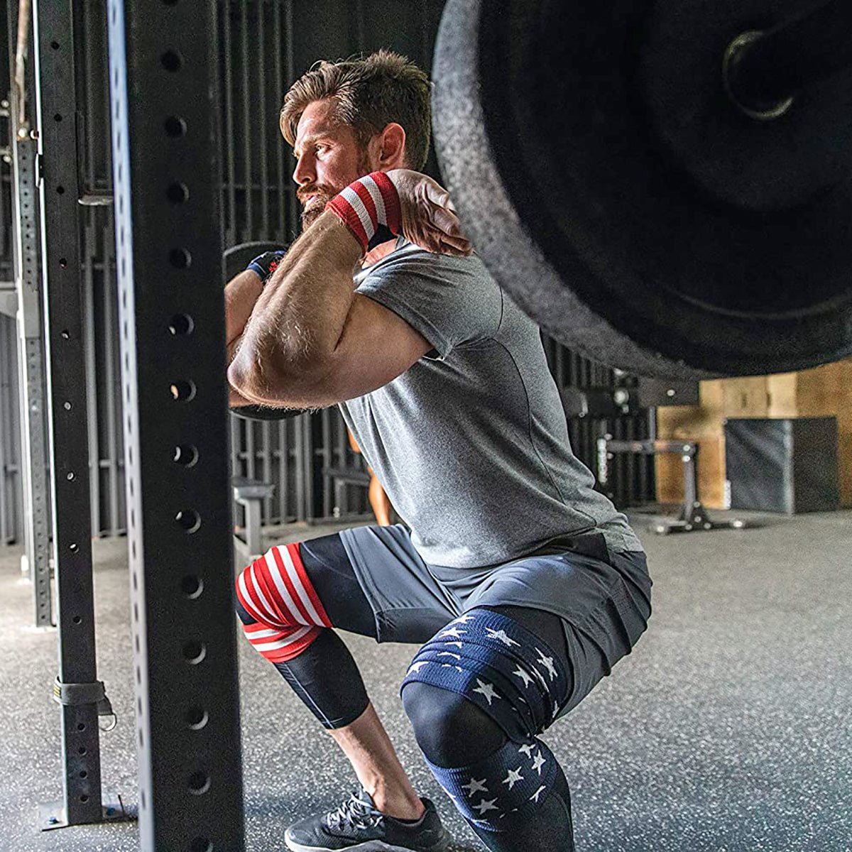Harbinger 78" Red Line Weight Lifting Knee Wraps - Forza Sports