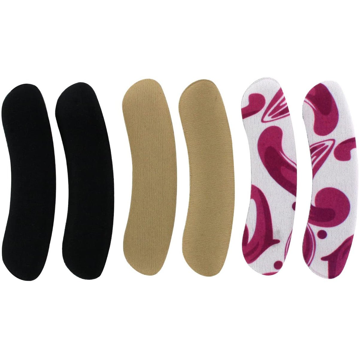 Airplus Women's Fashion Print Pain Relief Comfort Heel Liners - 3 - Pairs - Forza Sports