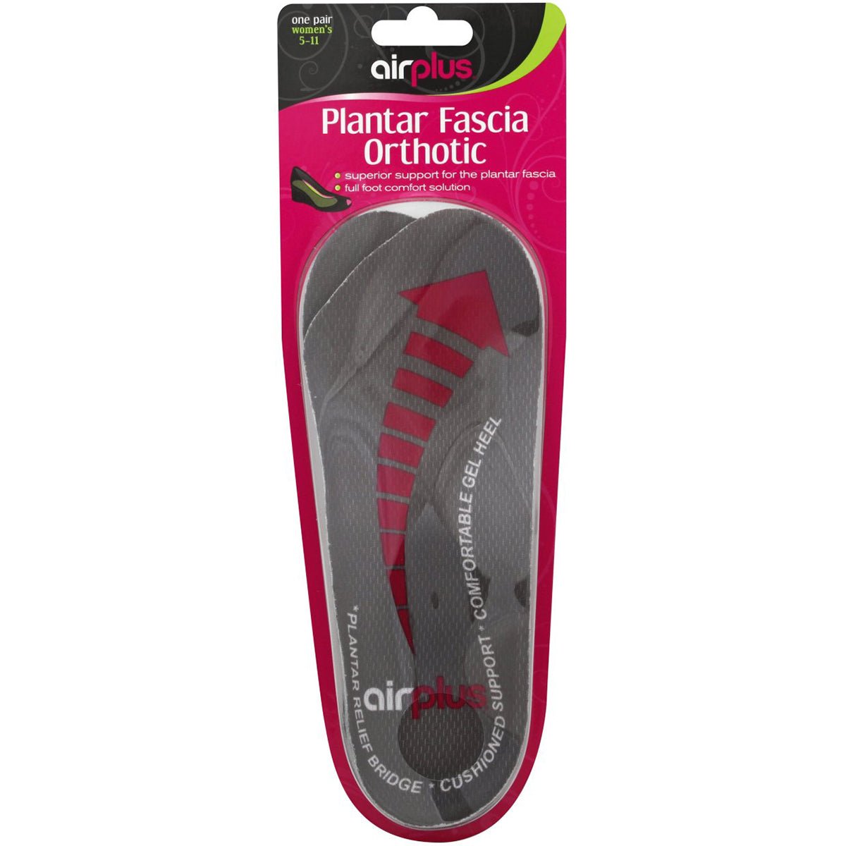 Airplus Plantar Fascia Orthotic Full Length Shoe Insoles - Forza Sports