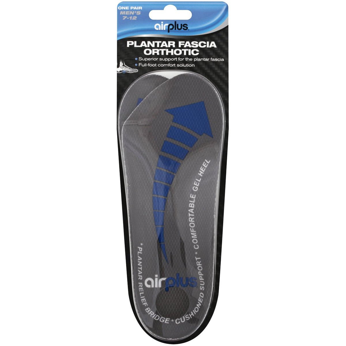 Airplus Plantar Fascia Orthotic Full Length Shoe Insoles - Forza Sports