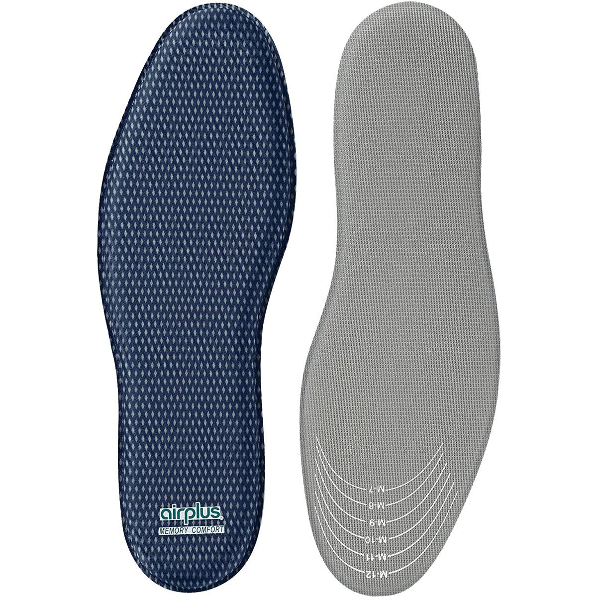 Airplus Men's Size 7 - 13 Memory Comfort Pressure Relief Full Length Shoe Insoles - Forza Sports