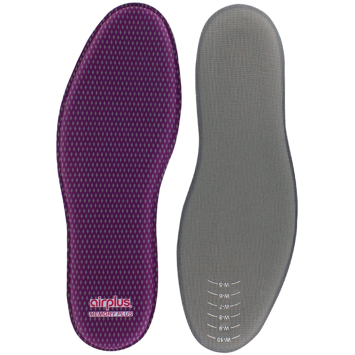 Airplus Women's Size 5 - 11 Memory Comfort Pressure Relief Shoe Insoles - Forza Sports