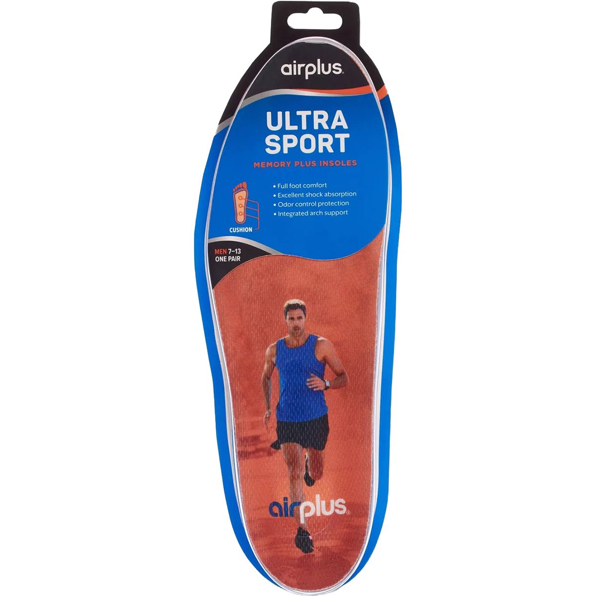 Airplus Men's Size 7 - 13 Ultra Sport Memory Plus Full Length Shoe Insoles - Forza Sports
