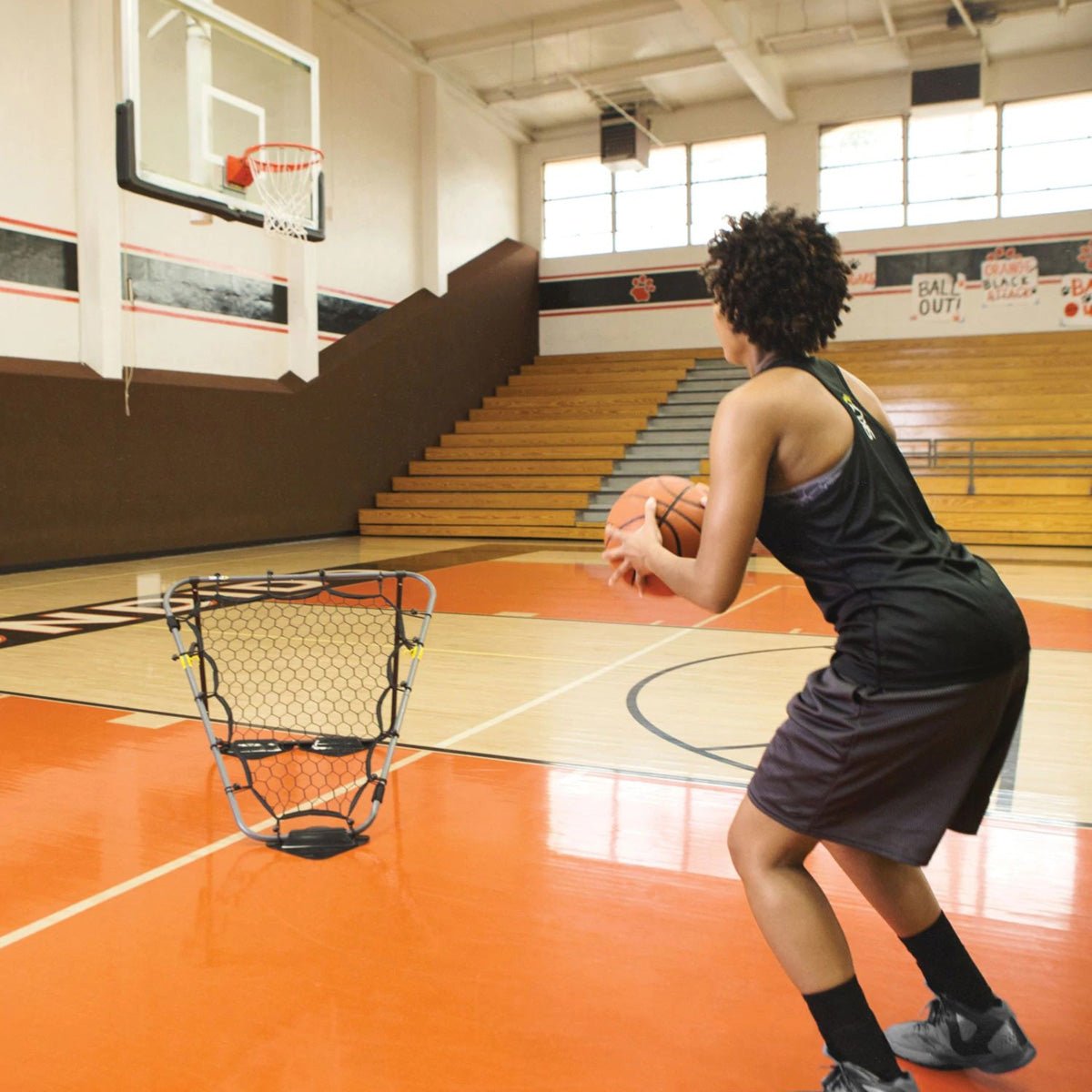 SKLZ Basketball Training Solo Assist Rebounder - Black - Forza Sports