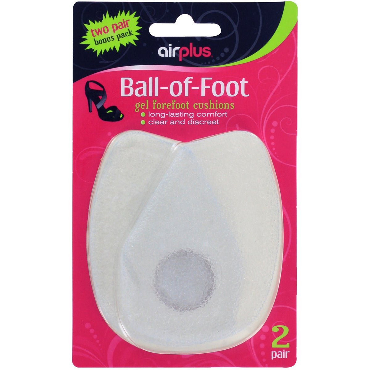 Airplus Women's Ball of Foot Gel Forefoot Cushions - 2 - Pairs - Forza Sports