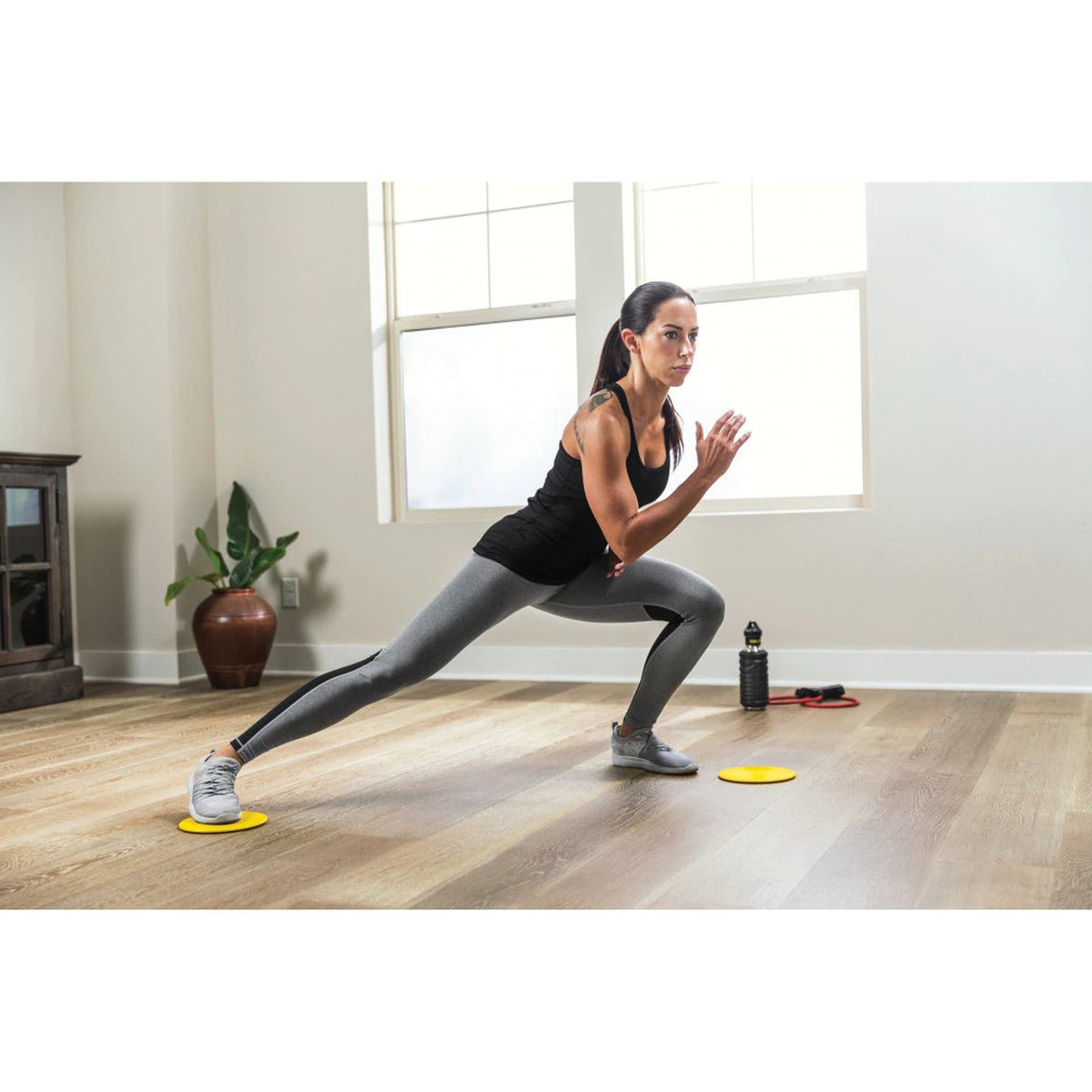 SKLZ Functional Core Stability Exercise Sliders - Black/Yellow - Forza Sports