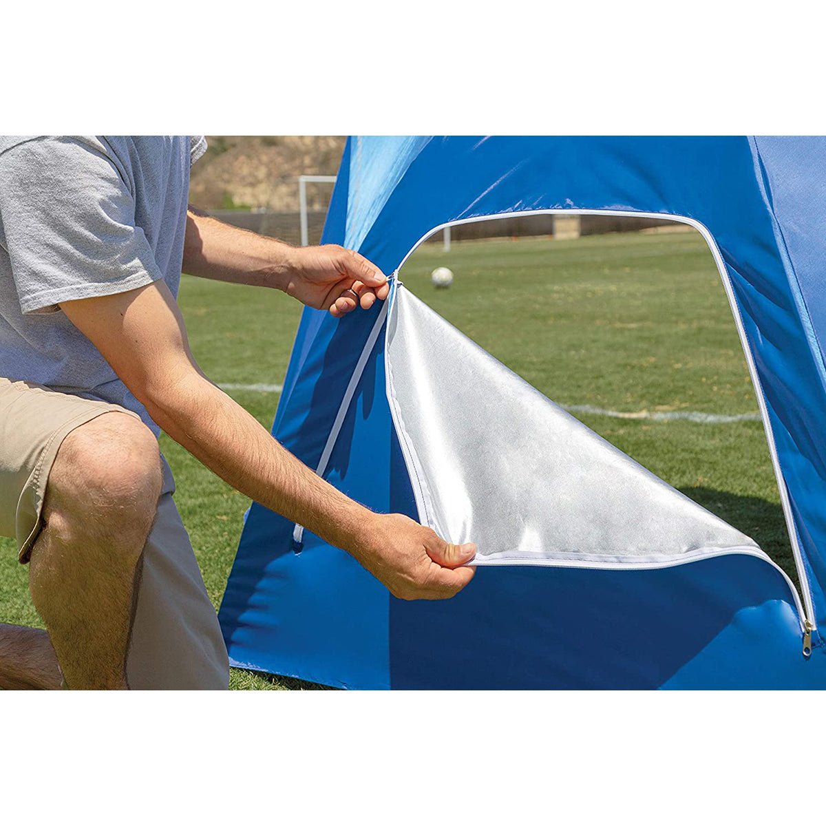 Sport - Brella Ultra 8' UPF 50+ Umbrella Shelter - Blue - Forza Sports
