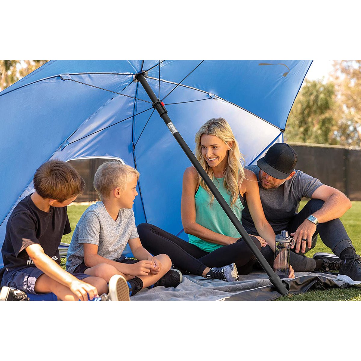 Sport - Brella Ultra 8' UPF 50+ Umbrella Shelter - Blue - Forza Sports