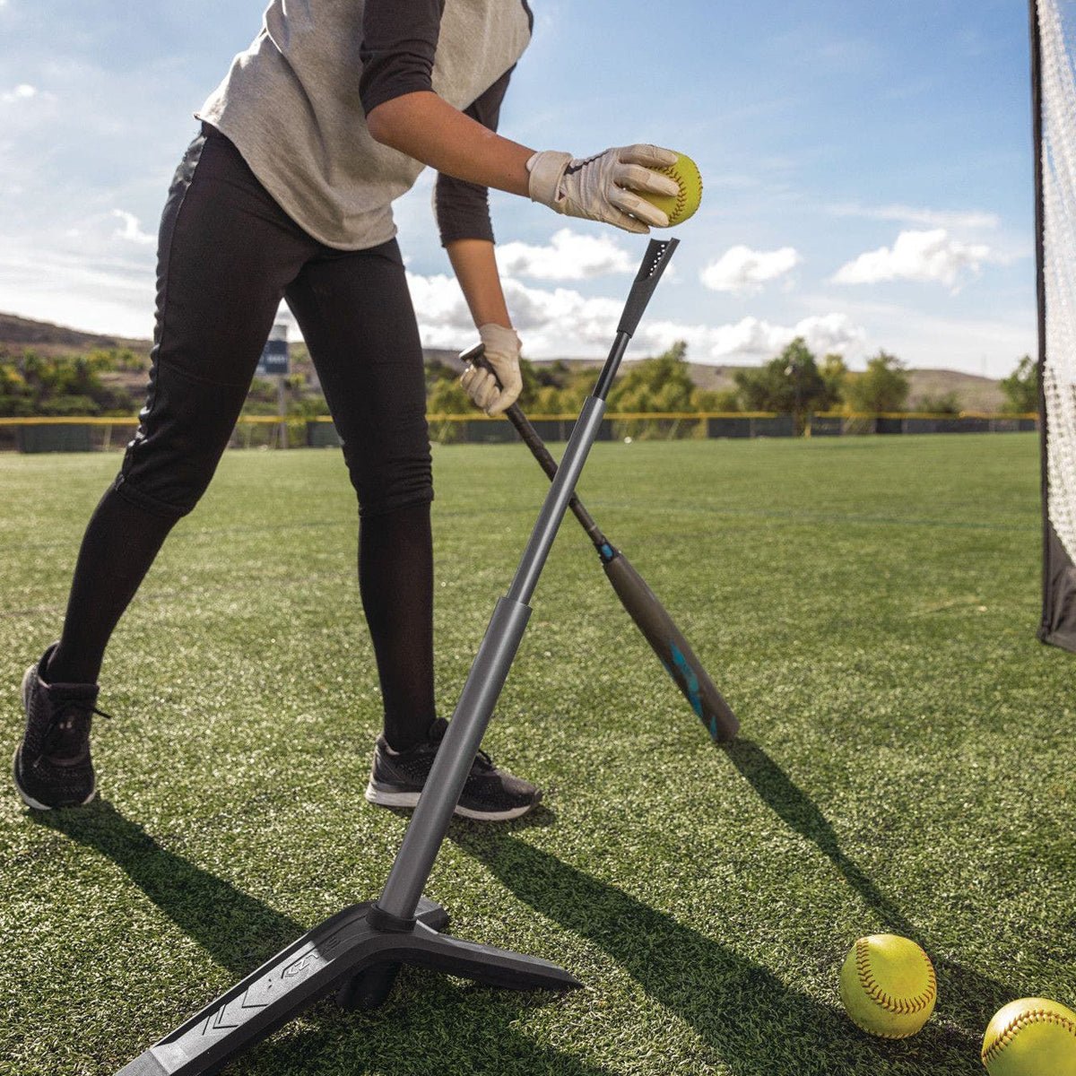 SKLZ Launch Tee Elite Baseball Training Aid - Black/Gunmetal - Forza Sports