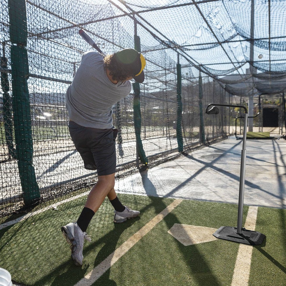 SKLZ Suspended Ball Tee Elite Baseball Training Aid - Gray - Forza Sports