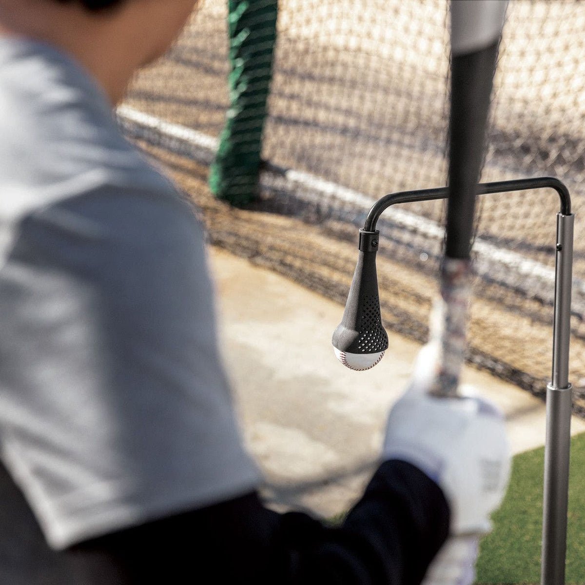 SKLZ Suspended Ball Tee Elite Baseball Training Aid - Gray - Forza Sports