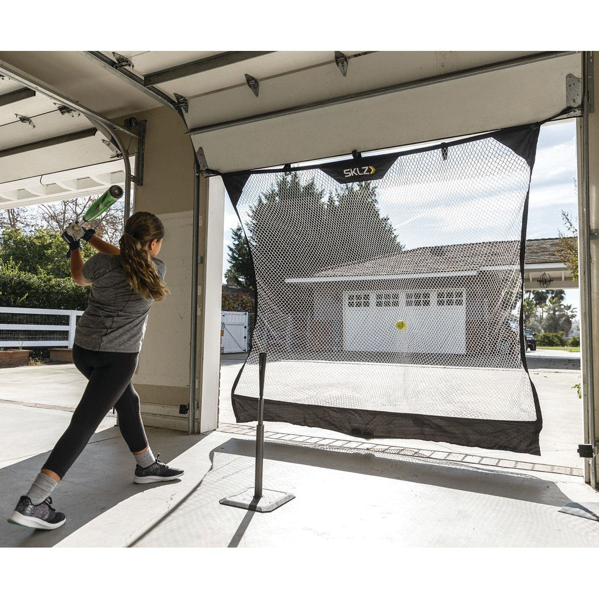 SKLZ Suspended 7.5' x 7' Sports Practice Net - Black - Forza Sports