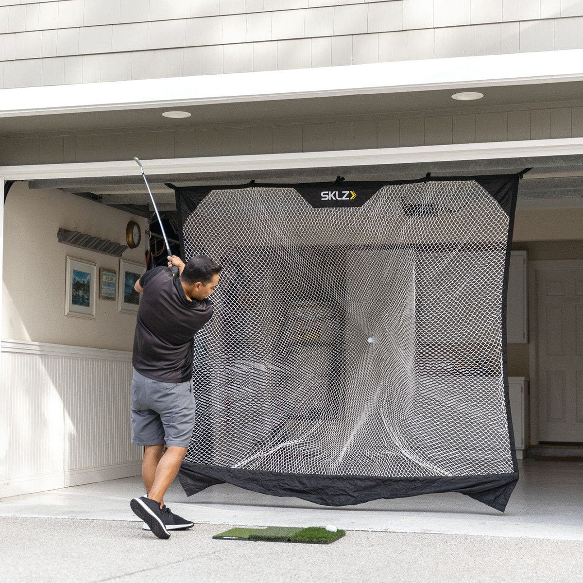 SKLZ Suspended 7.5' x 7' Sports Practice Net - Black - Forza Sports