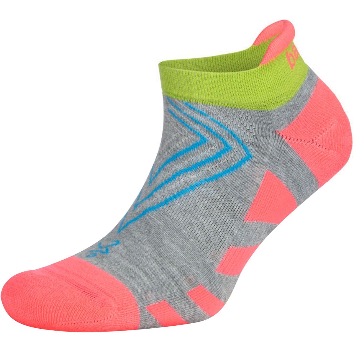 Balega Women's Grit & Grace Brave Badass No Show Socks - Sherbet Pink/Midgray - Forza Sports