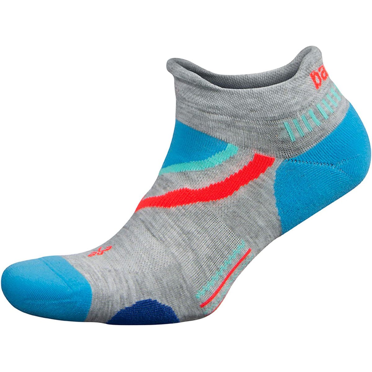 Balega UltraGlide No Show Running Socks - Midgray/Ethereal Blue - Forza Sports