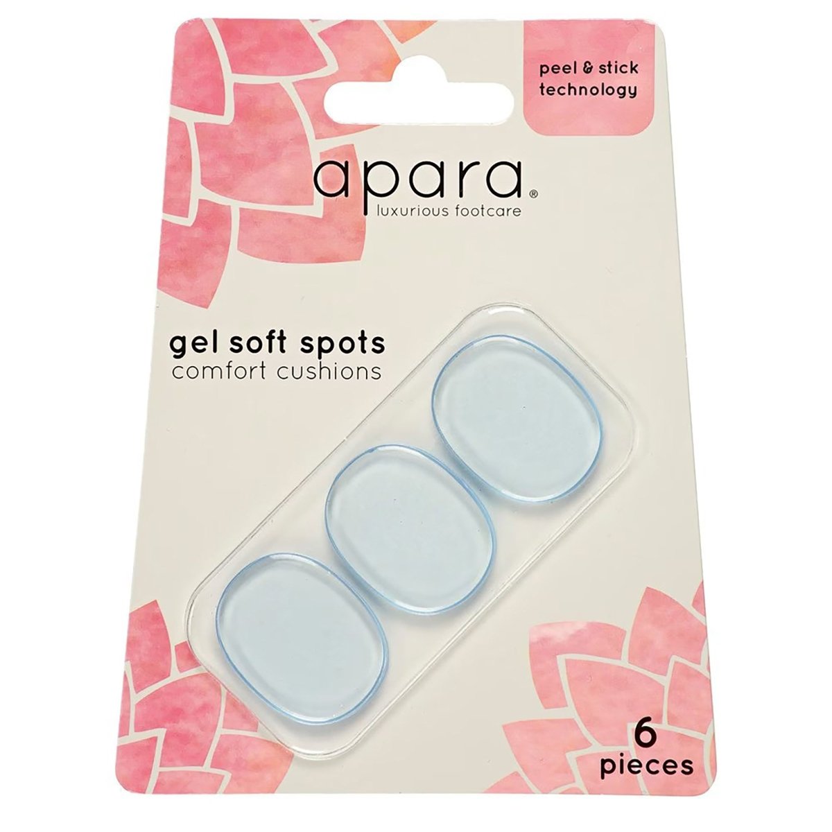 Sof Sole Apara Women's Gel Soft Spots Comfort Cushions 6 - Pack - Clear - Forza Sports