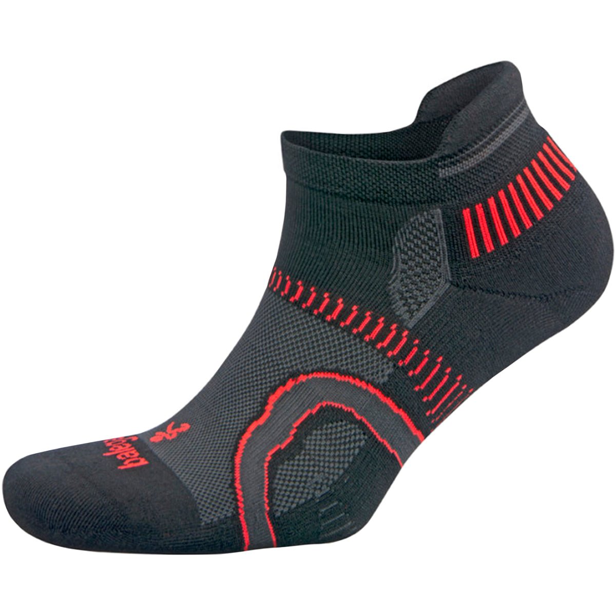 Balega Hidden Contour No Show Running Socks - Black/Fog - Forza Sports