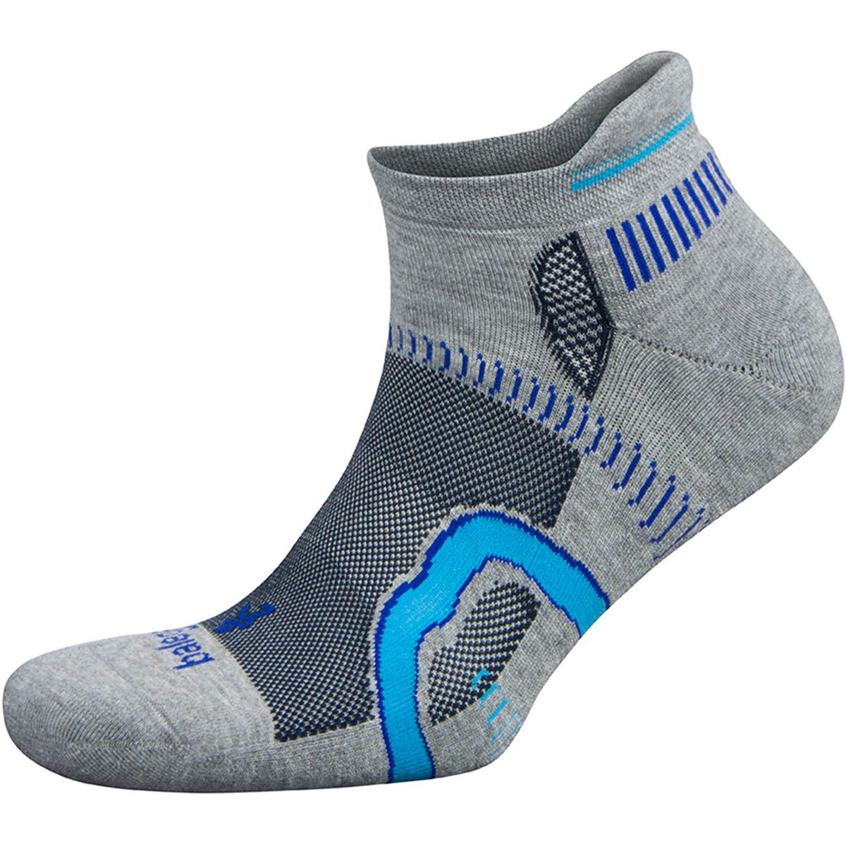 Balega Hidden Contour No Show Running Socks - Midgray/Ink - Forza Sports