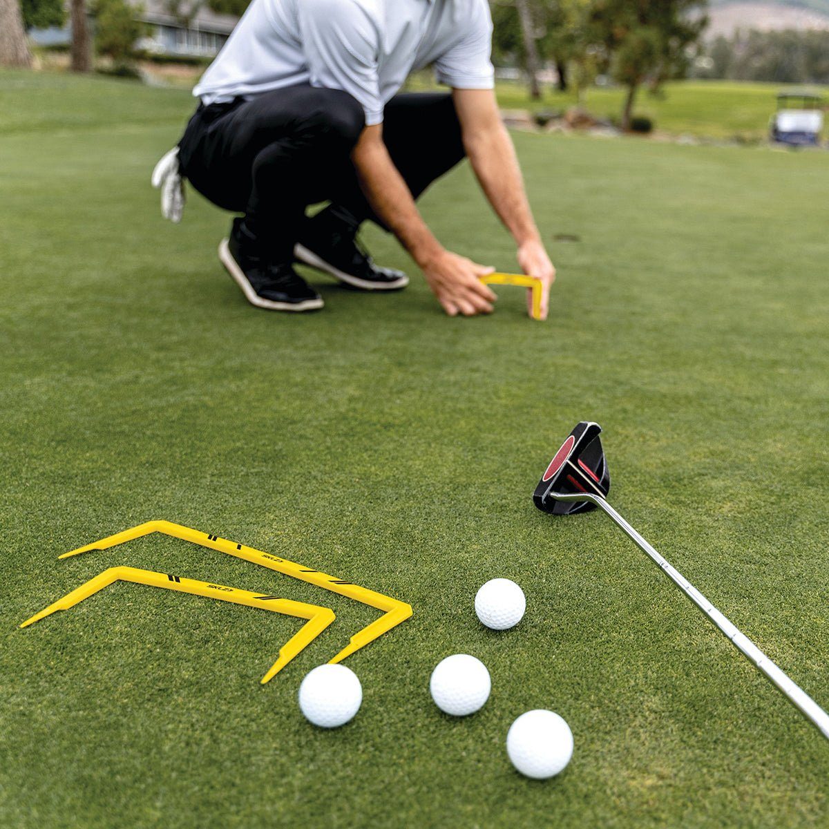 SKLZ Golf Putt Path Gates Training Set - Yellow - Forza Sports