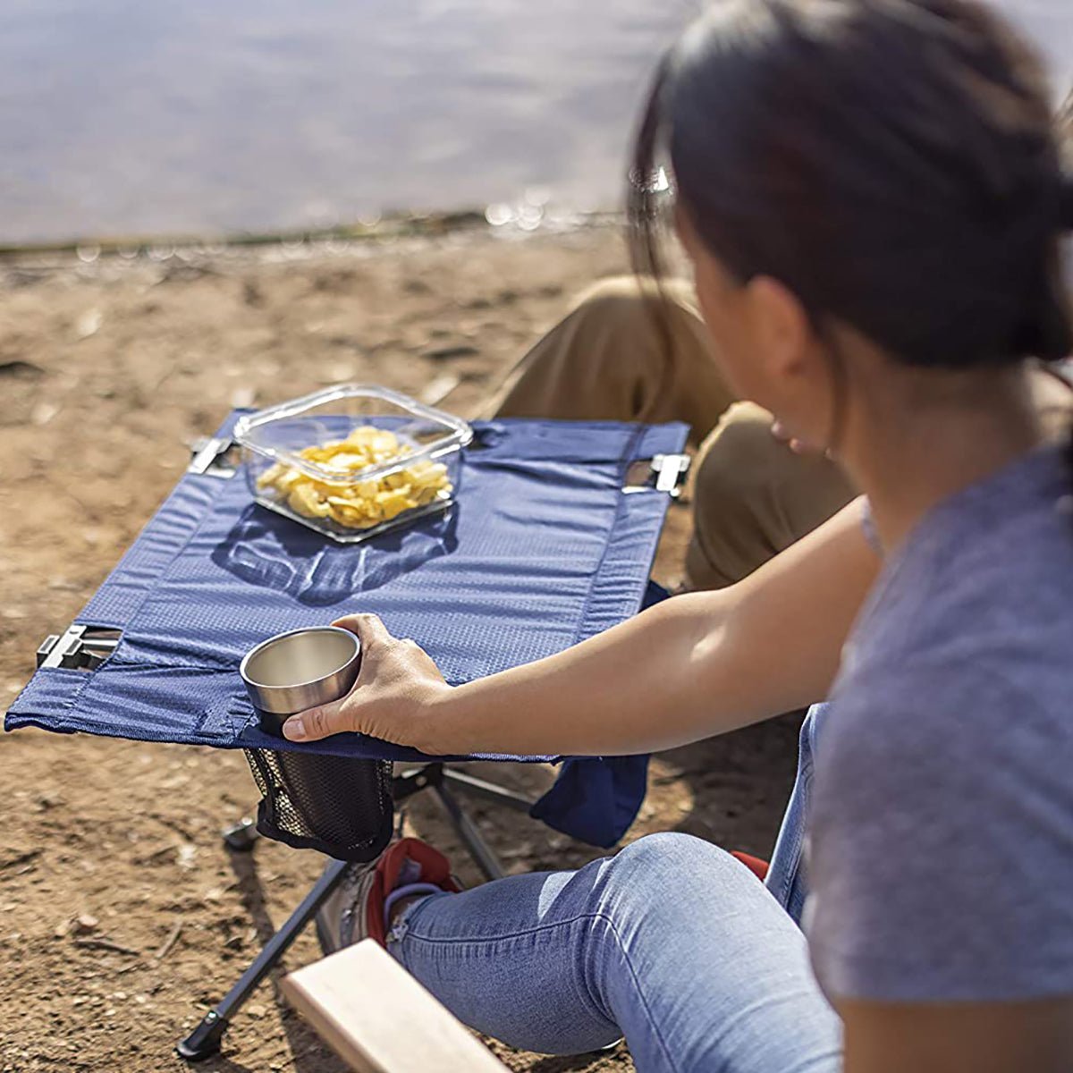 Sport - Brella Sunsoul Portable Table - Navy - Forza Sports
