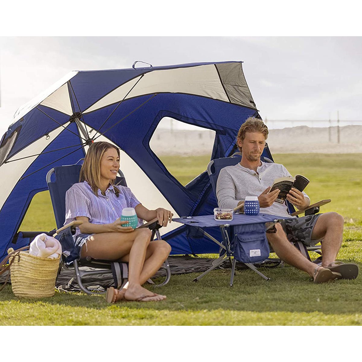 Sport - Brella Sunsoul UPF 50+ Umbrella Shelter - Navy - Forza Sports