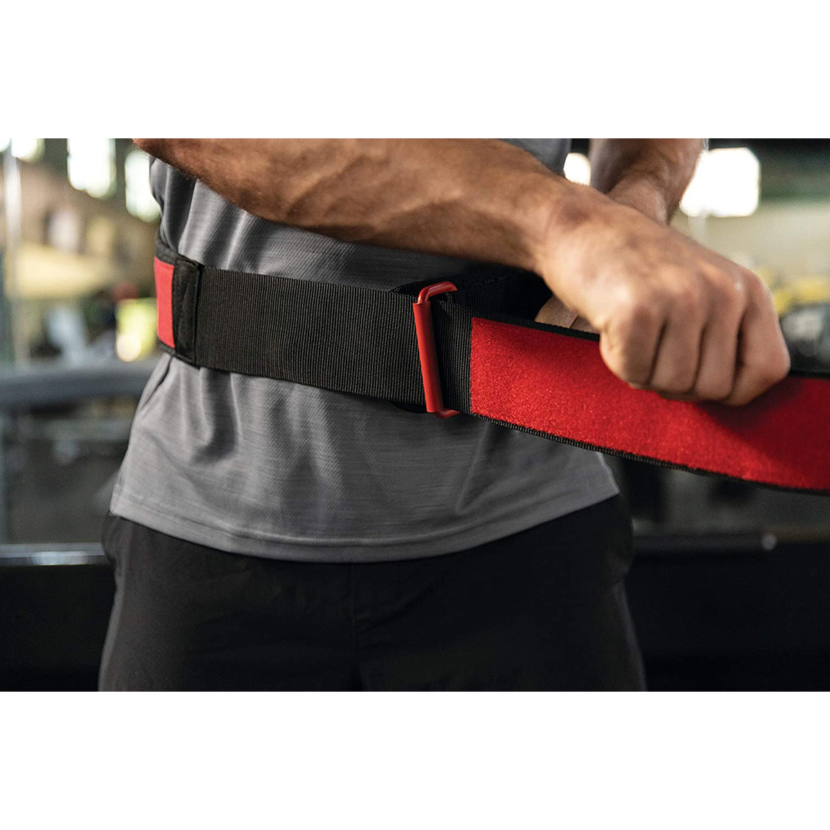 Harbinger HexCore 4.5" Weight Lifting Belt - Red Harbinger