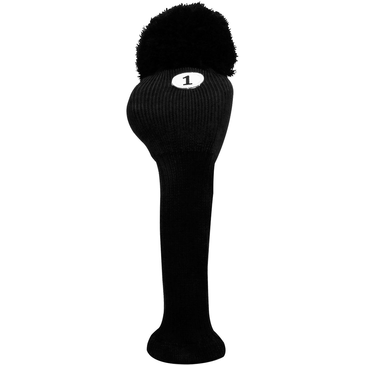 IZZO Vintage Knitted Golf Club Headcover - Black - Forza Sports