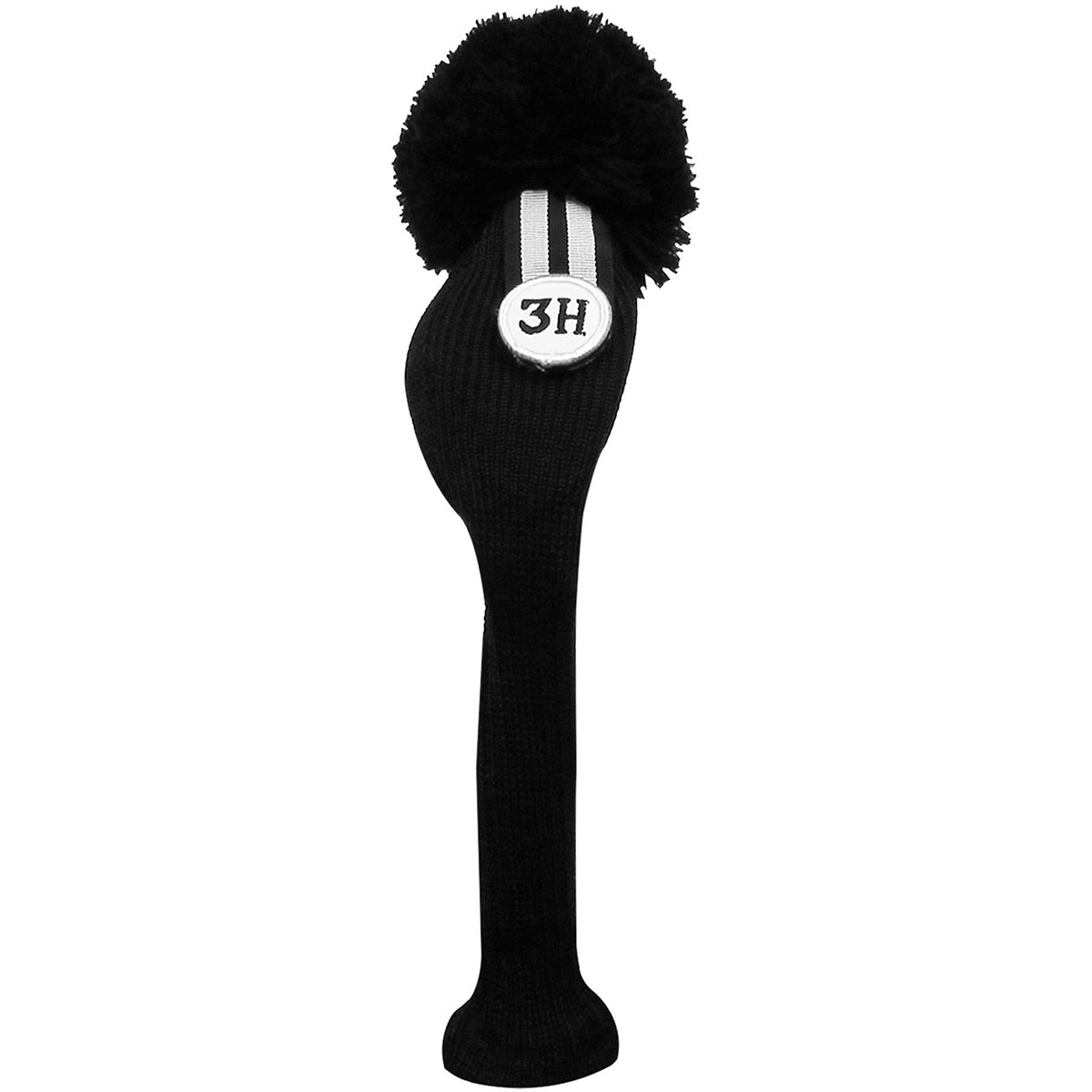 IZZO Vintage Knitted Golf Club Headcover - Black - Forza Sports