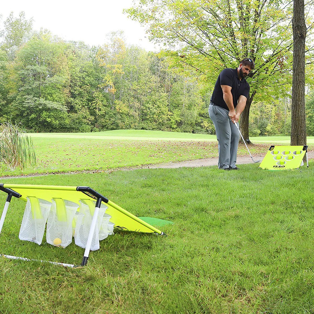 Izzo Golf Pong - Hole Chipping Practice and Gaming Set - Forza Sports