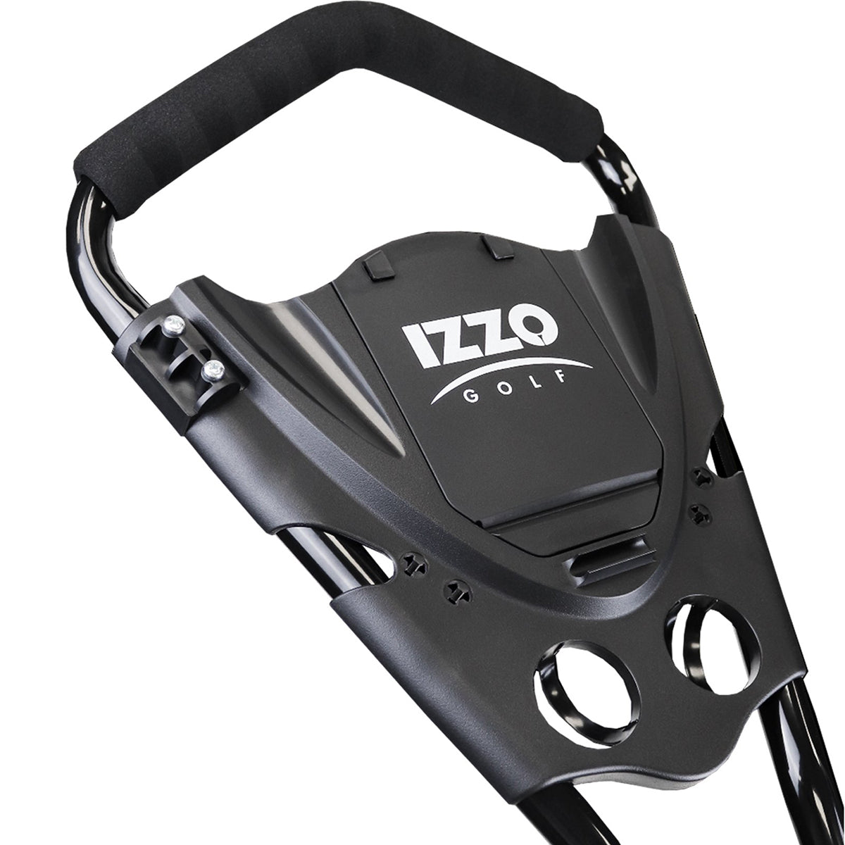 Izzo Golf Rover II 3 - Wheel Push Cart - Black - Forza Sports