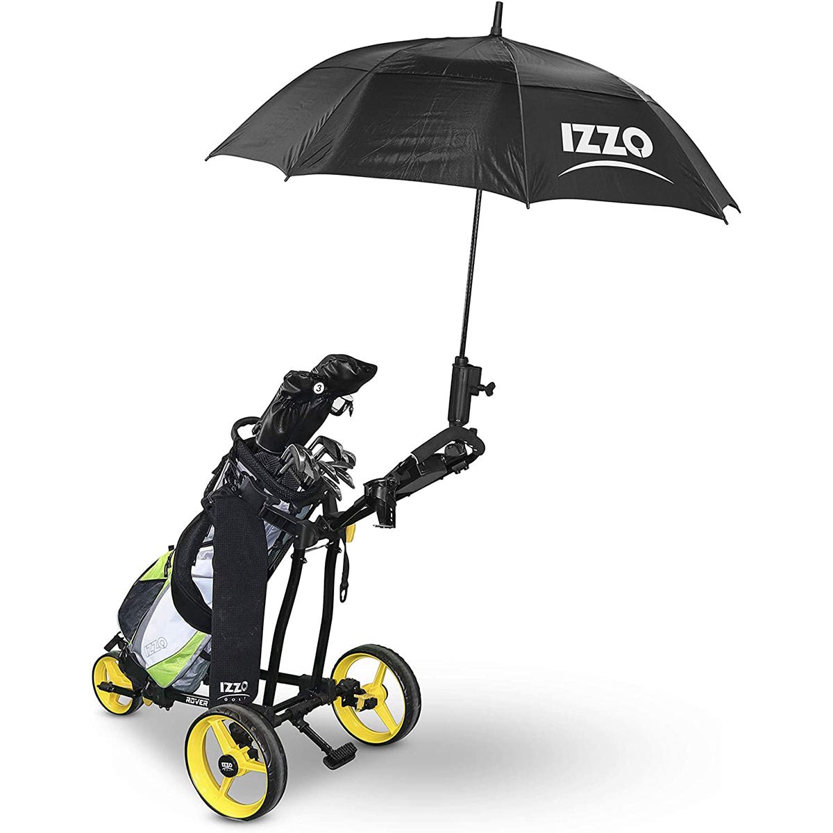 Izzo Golf 56" Umbrella - Black - Forza Sports