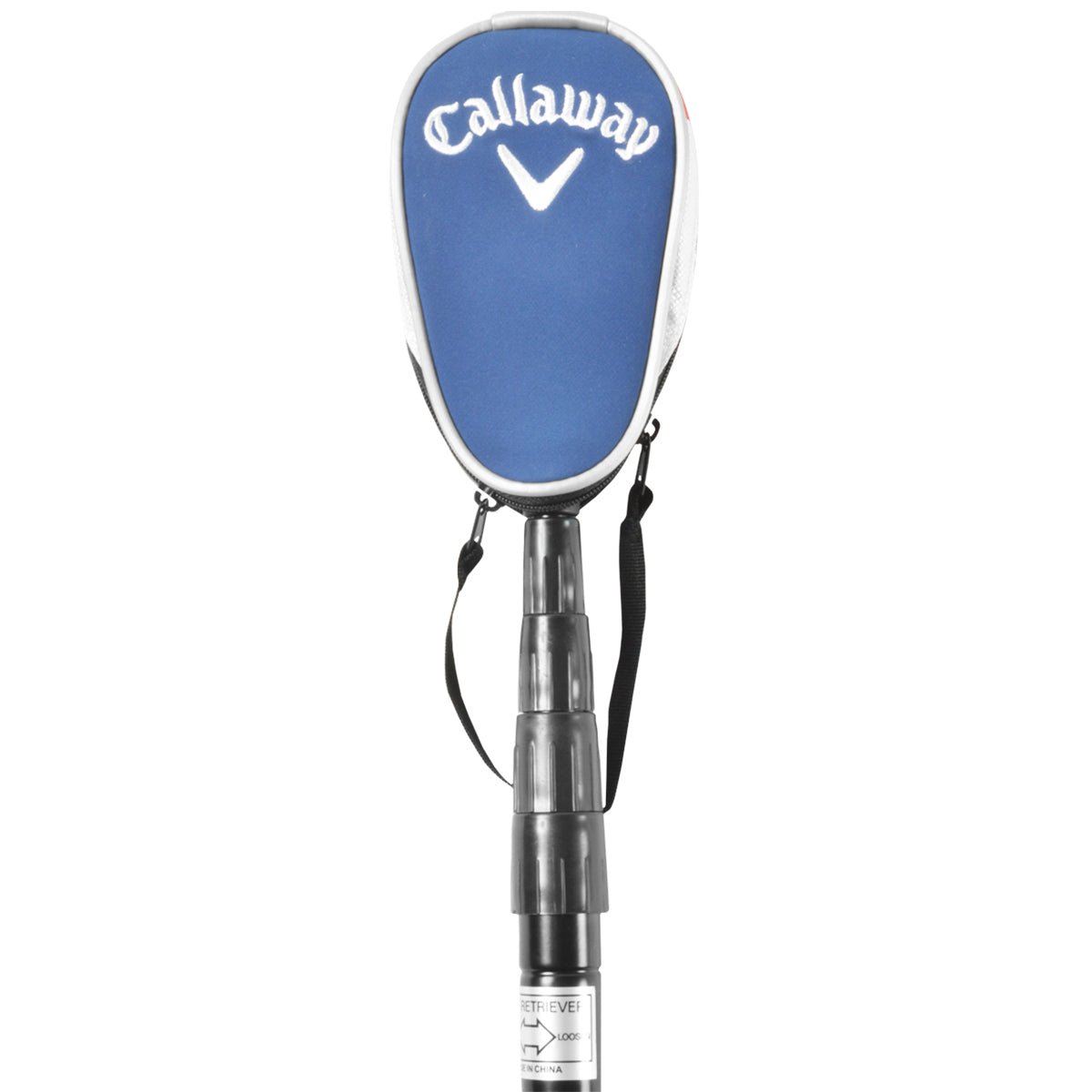 Callaway golf ball retrivever club head cover on a white background