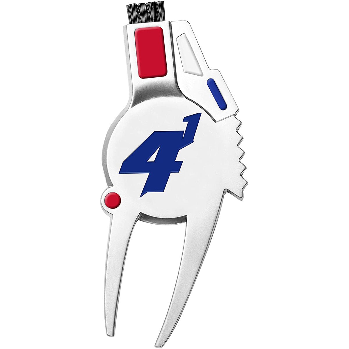 Golf divot repair tool with number 4 on a white background