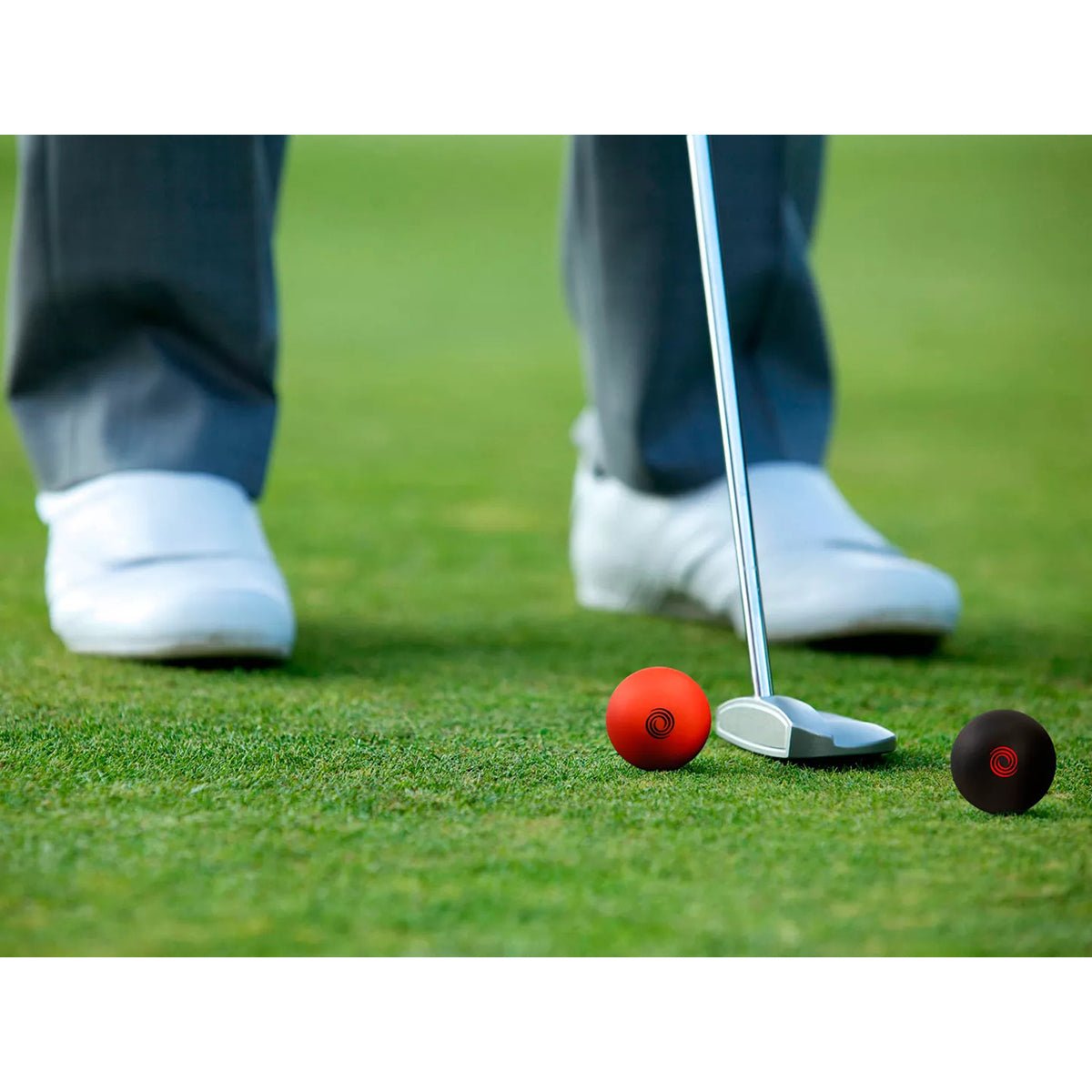 Odyssey Weighted Golf Putt Balls - 2 - Pack - Red/Black - Forza Sports
