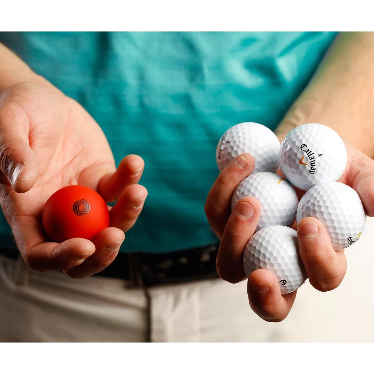 Odyssey Weighted Golf Putt Balls - 2 - Pack - Red/Black - Forza Sports