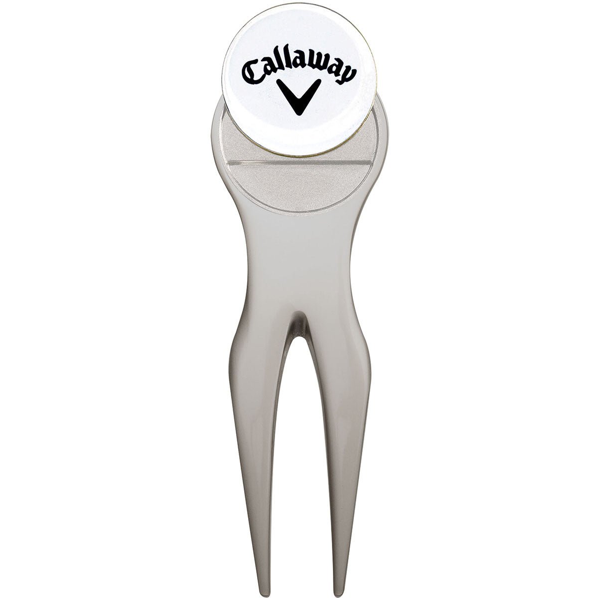 Callaway Divot Repair Tool and Golf Ball Marker - Silver - Forza Sports