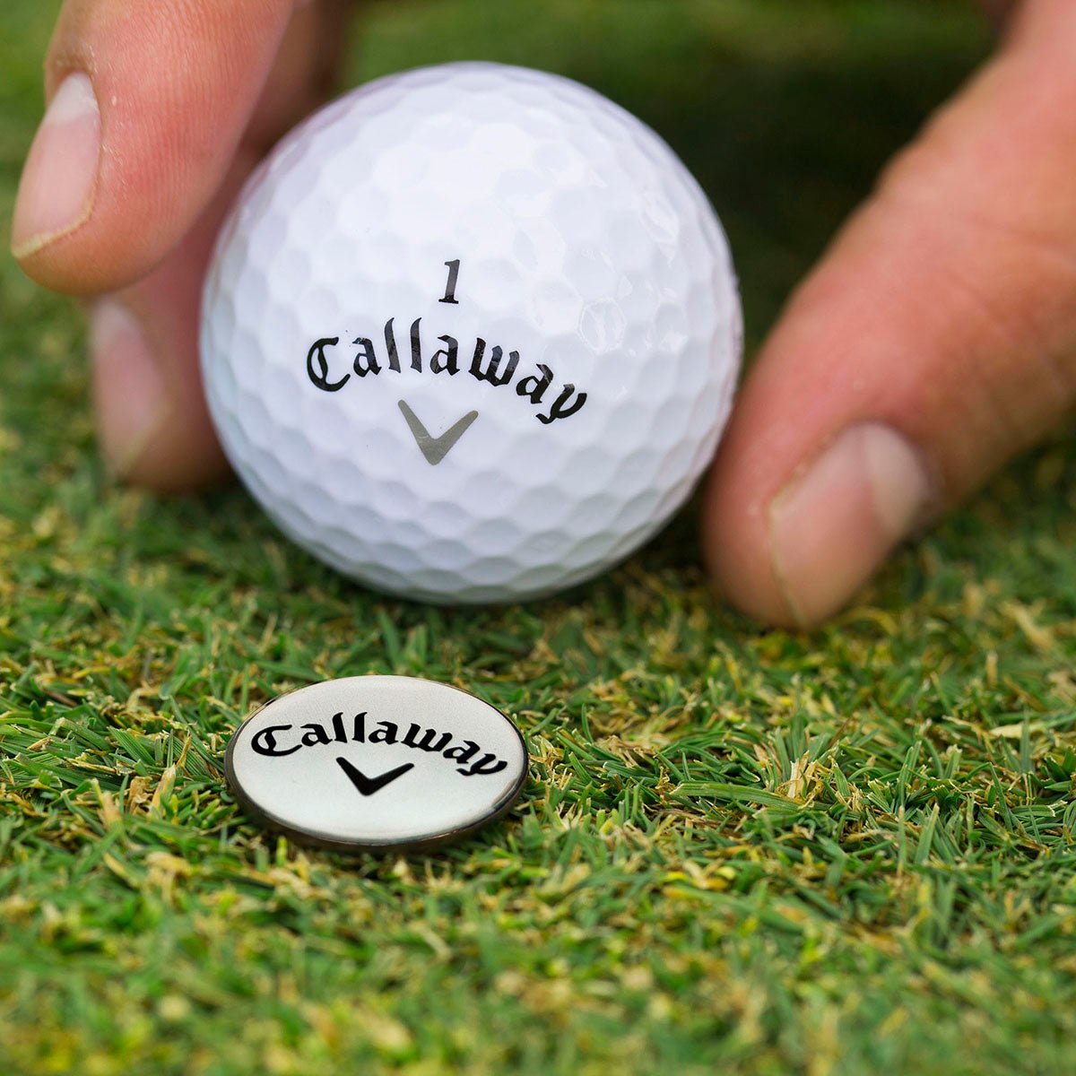 Callaway Divot Repair Tool and Golf Ball Marker - Silver - Forza Sports