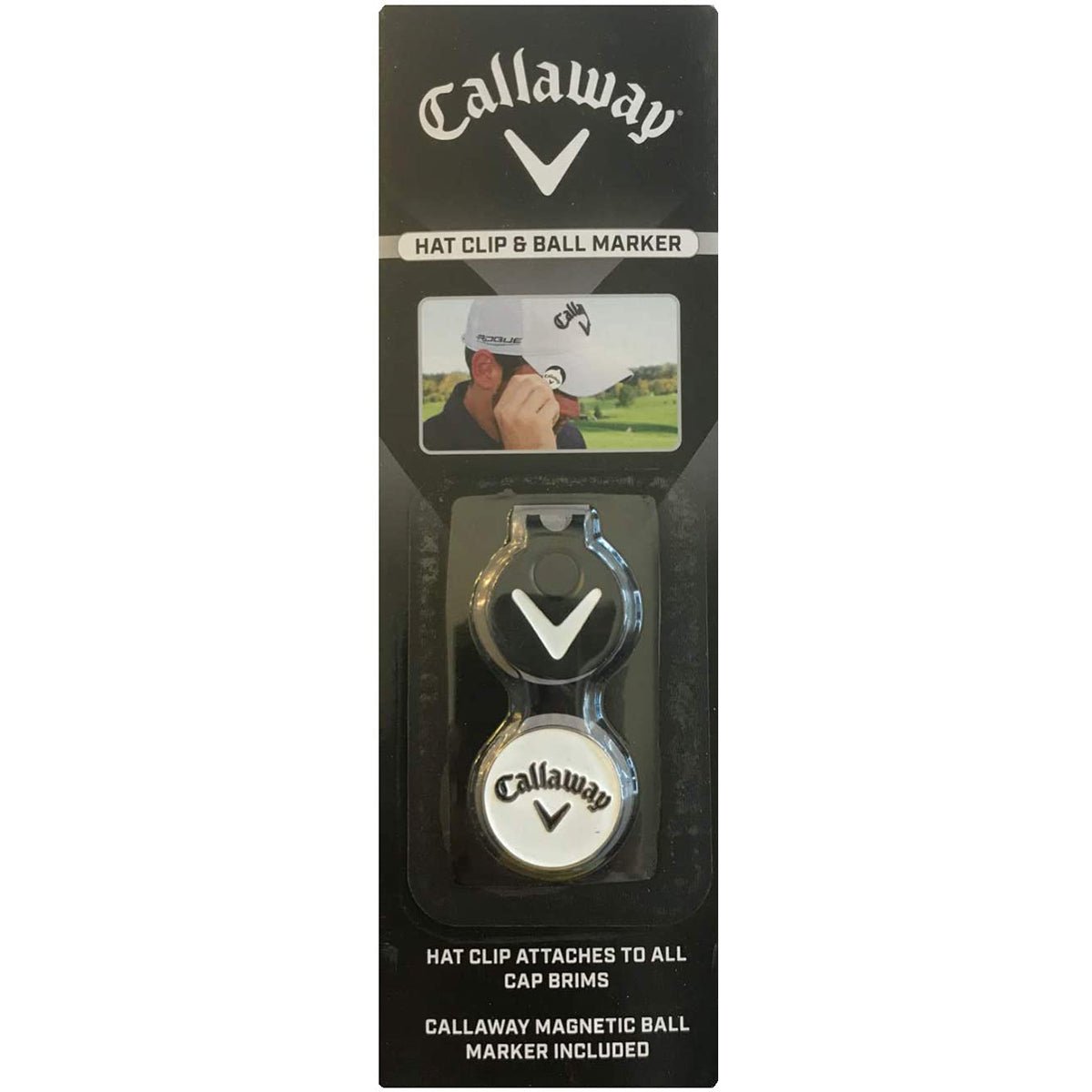 Callaway Golf Hat Clip and Ball Marker - Black/White - Forza Sports