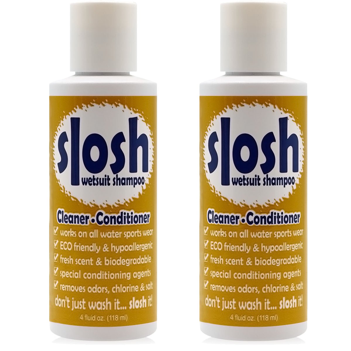 JAWS 4 oz. Slosh Wetsuit Shampoo - 2 - Pack - Forza Sports